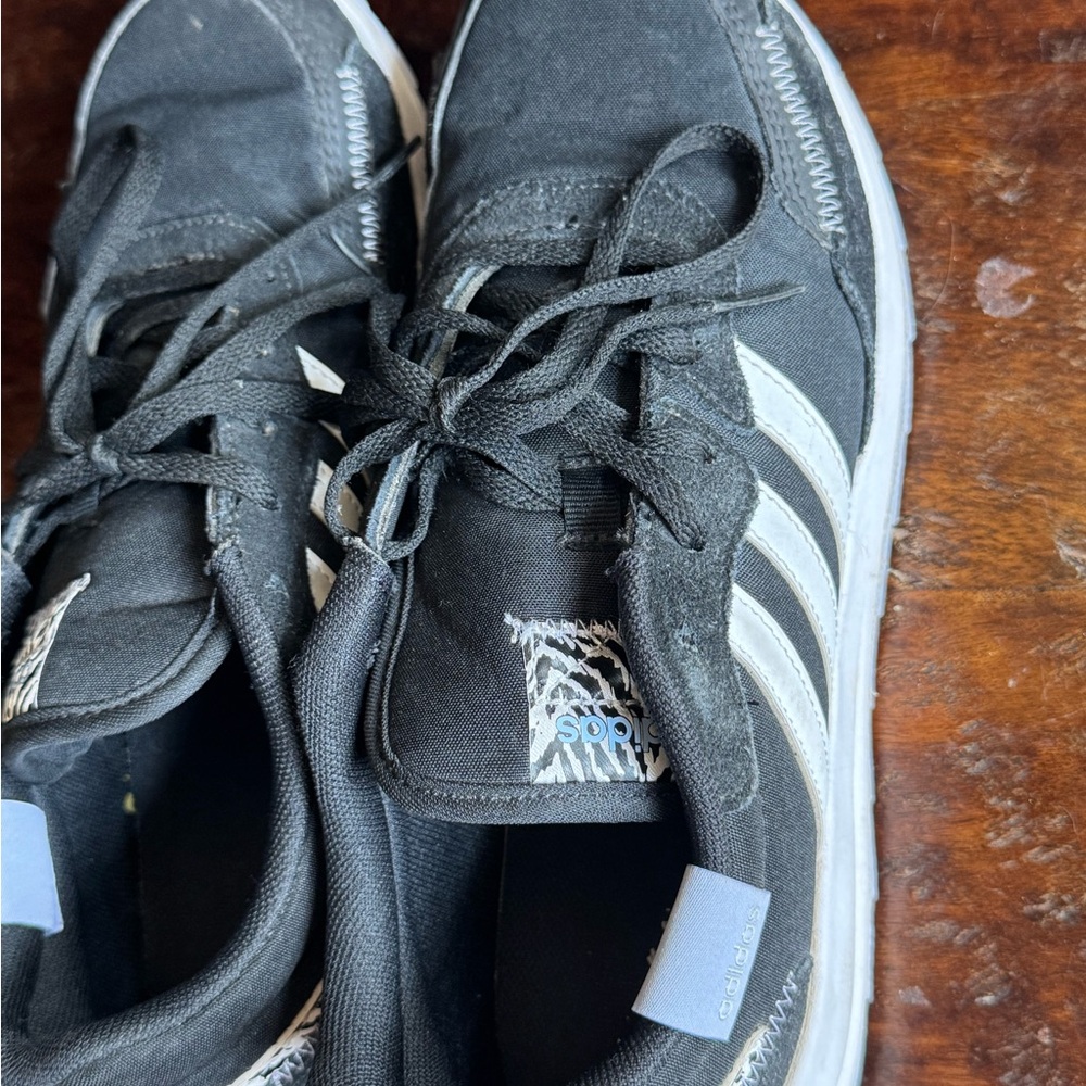 Adidas Black and White Sneakers Zebra Print